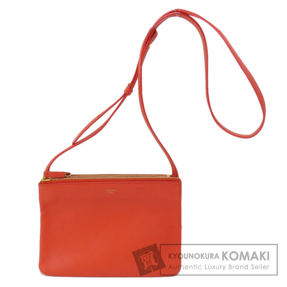 Celine Trio Shoulder Bag Leather